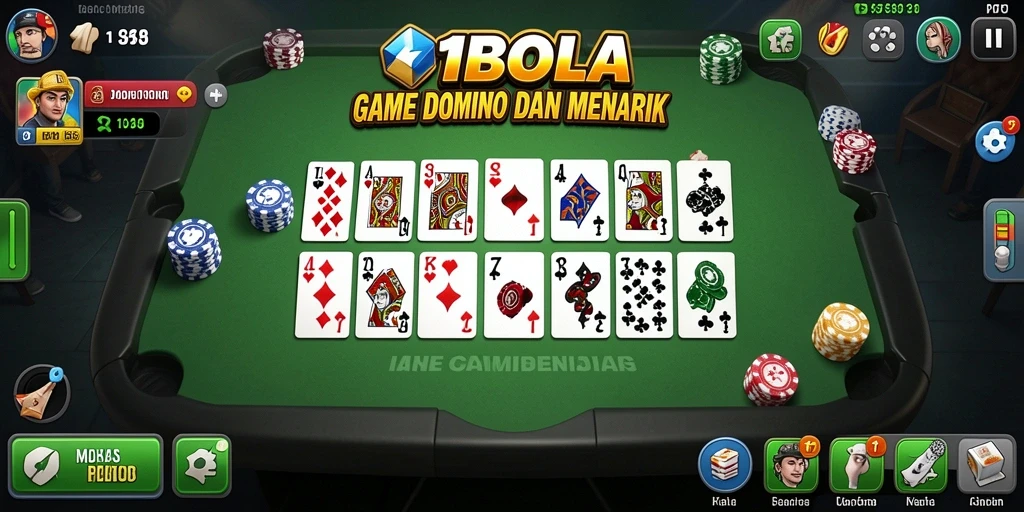 Screenshot gameplay 11BOLA menampilkan keseruan bermain domino.