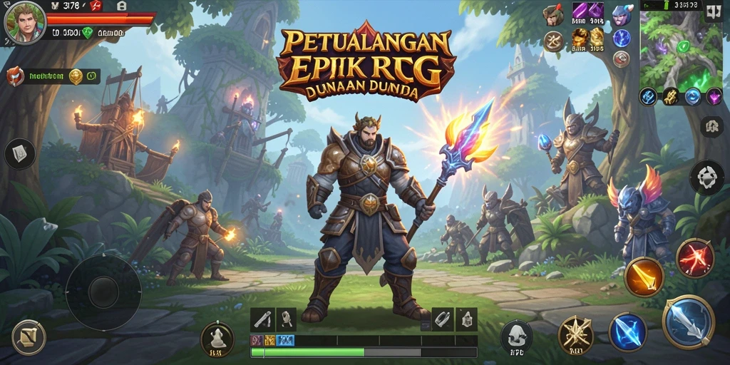 Tangkapan layar utama 3178 menunjukkan aksi pertempuran RPG yang mendebarkan.