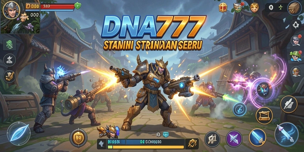 Screenshot gameplay DNA777 yang menunjukkan pertarungan strategis yang mendebarkan.