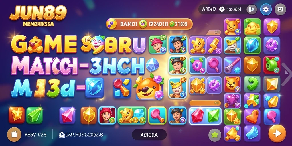 Tampilan menarik dan gameplay Match-3 yang seru
