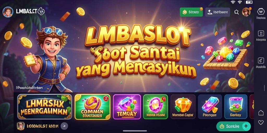Tampilan menarik dari gameplay utama LMBASLOT yang mengasyikkan.