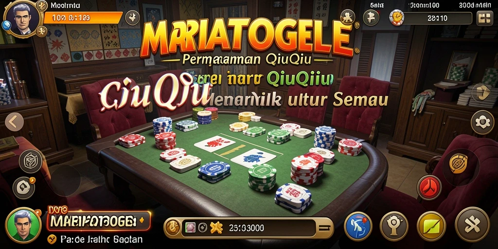 Screenshot gameplay QiuQiu MARIATOGEL yang seru dan kompetitif.