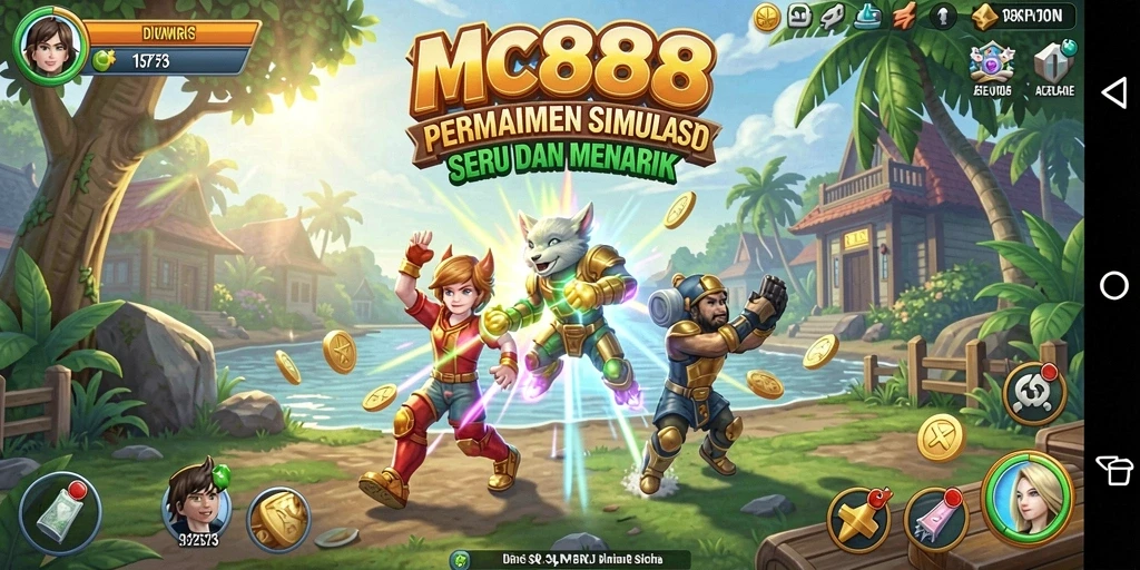 Tampilan gameplay seru dalam MC888 dengan misi yang menantang.