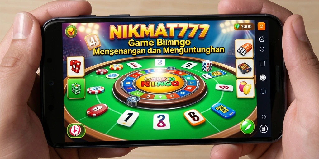 Screenshot gameplay NIKMAT777 menampilkan suasana seru bermain Bingo.