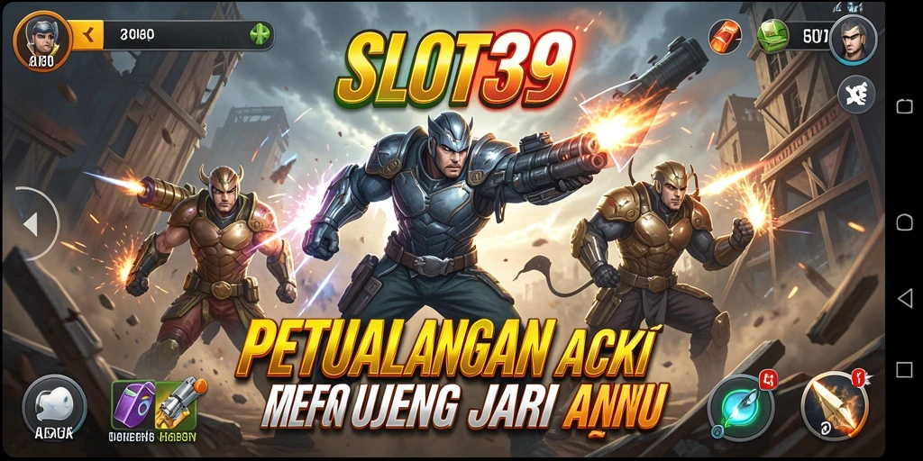 Tampilan gameplay menegangkan dalam SLOT39 yang penuh aksi.